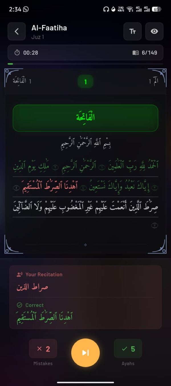 Kids recite out loud and Hufaaz corrects them in a Qari's voice they love.